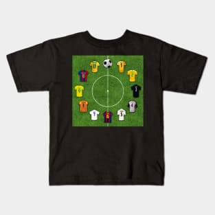 legend football players 2000 soccer fussball Kids T-Shirt